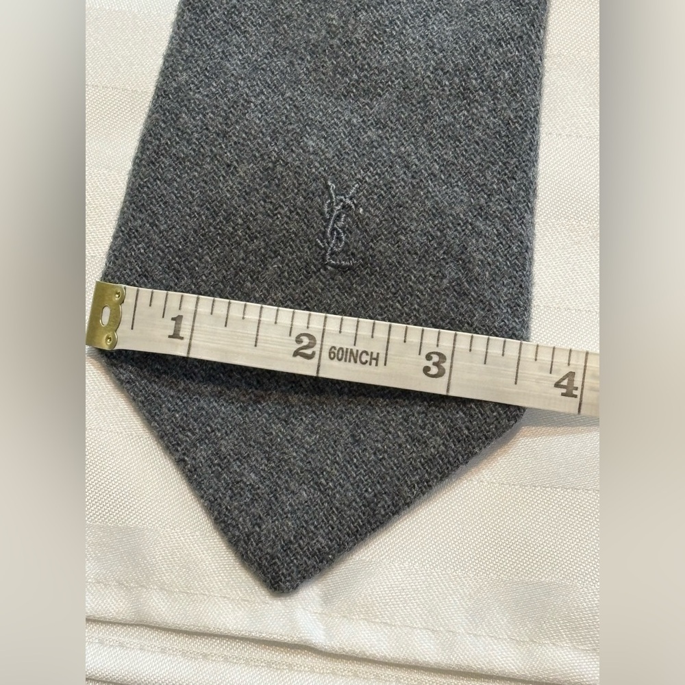 Yves Saint Laurent Dark Gray Tie (Good Condition) - Picture 3 of 6